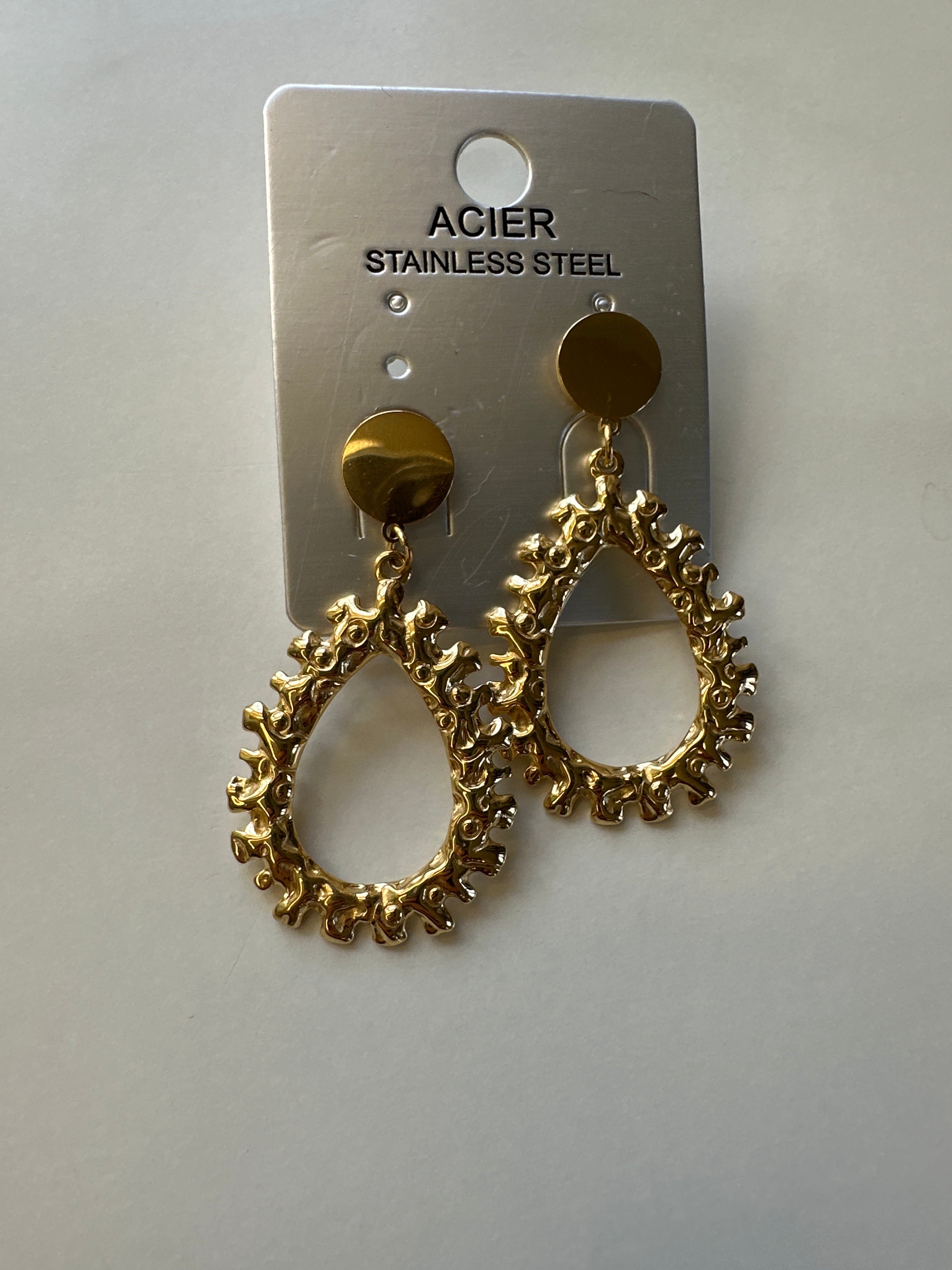 Boucles d’oreilles acier inoxydable