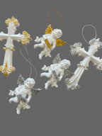 Ange blanc et argent