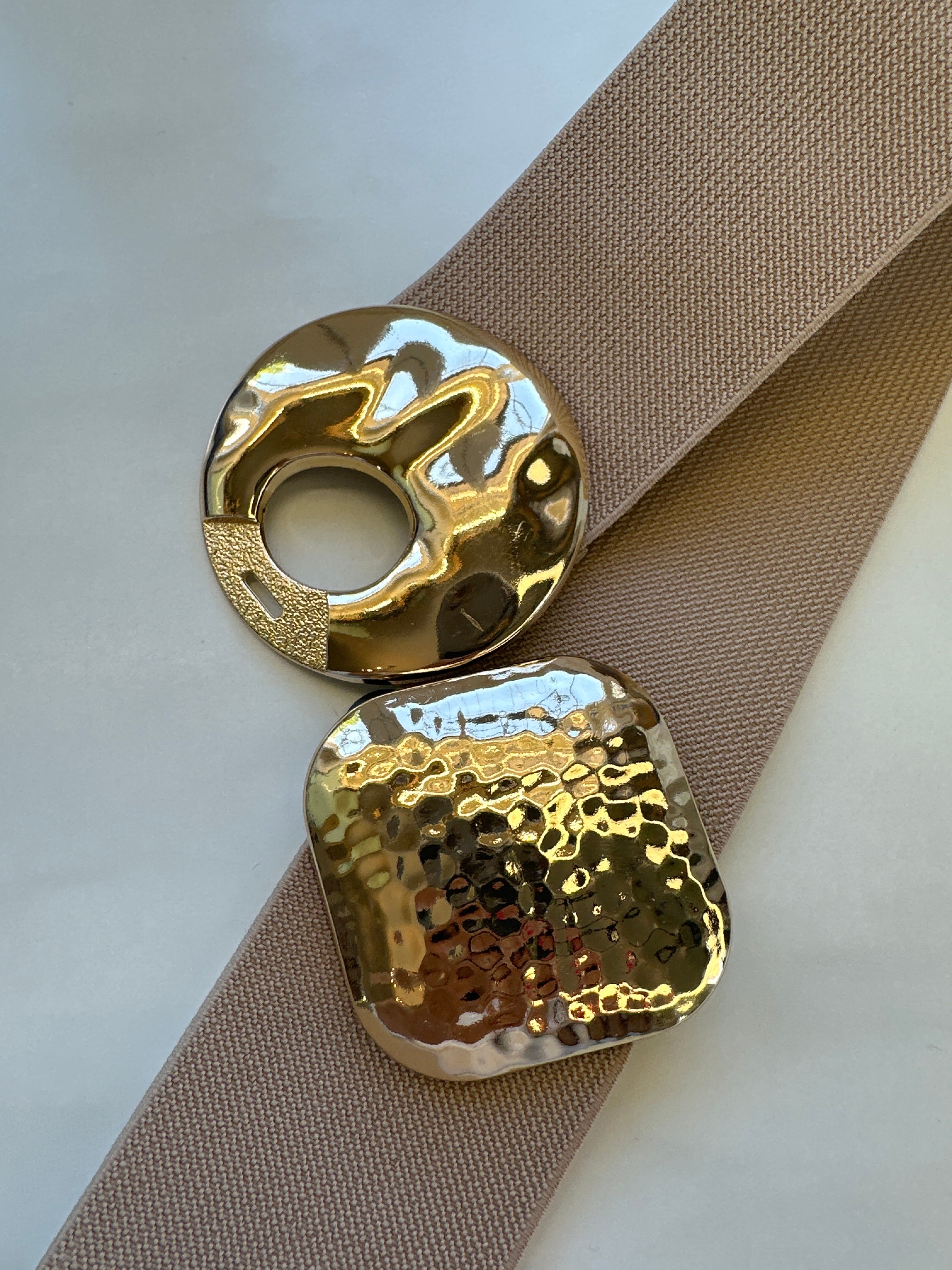 Ceinture élastique marron 40cm