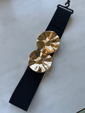 Ceinture noire élastique 40cm