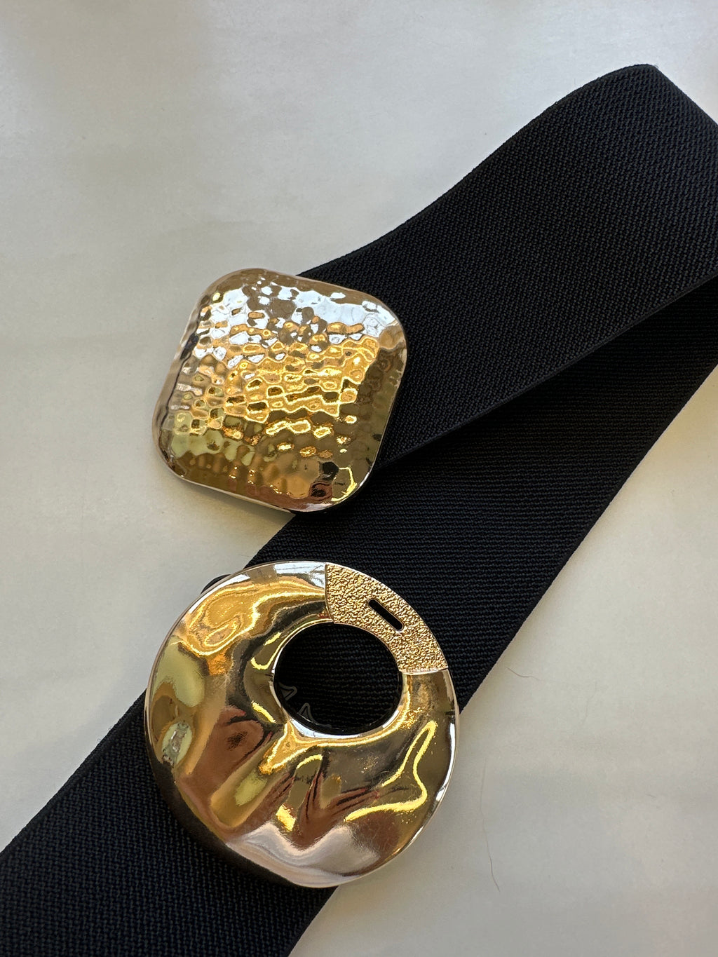 Ceinture élastique noire 37 cm