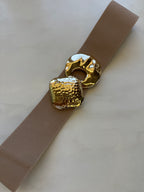 Ceinture élastique marron 40cm