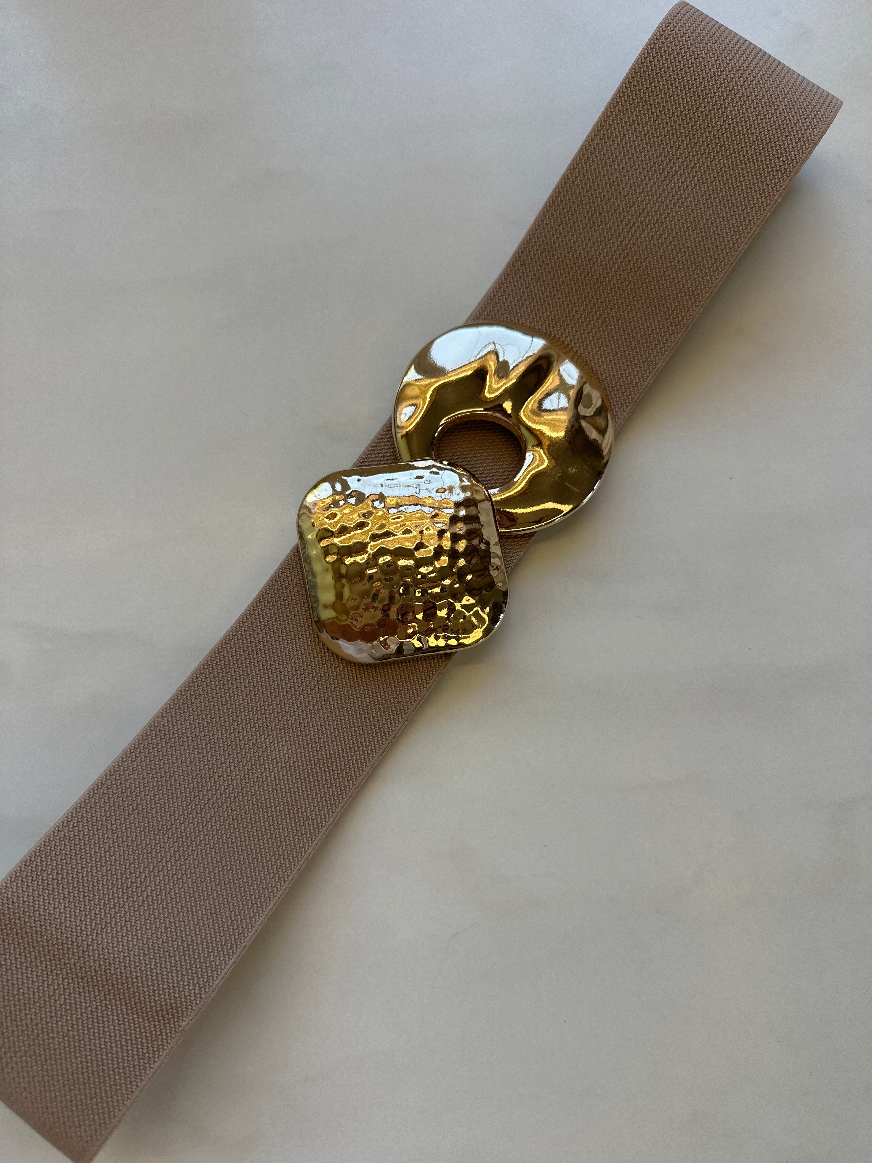 Ceinture élastique marron 40cm