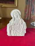 Vierge sacré cœur murale 20 cm
