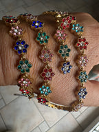 Parure strass en acier inoxydable